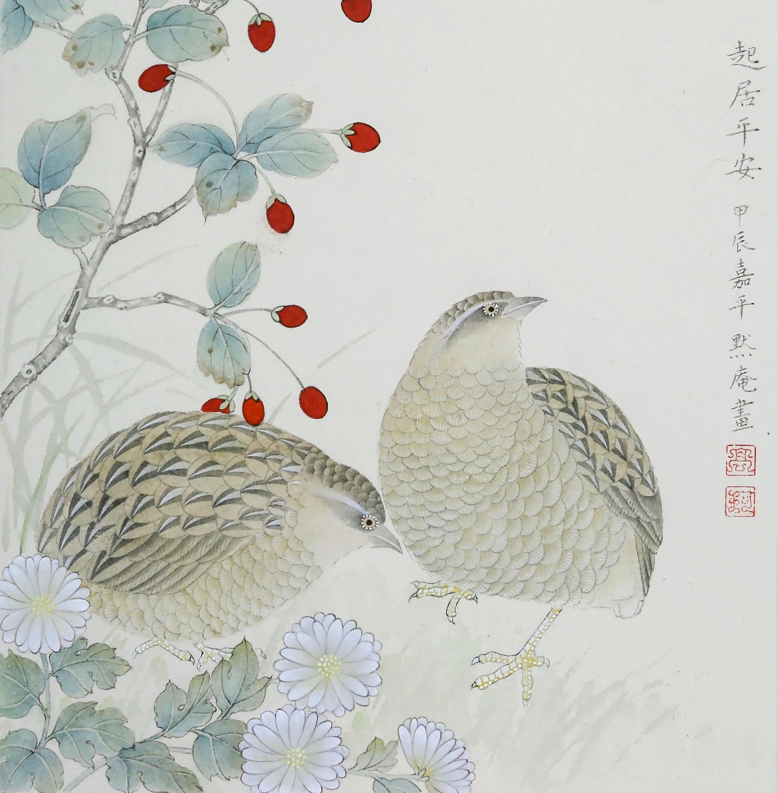The Poetry of Feathers and Blossoms: Understanding the Beauty of Chinese Gongbi Bird-and-Flower Painting by Gao Ke