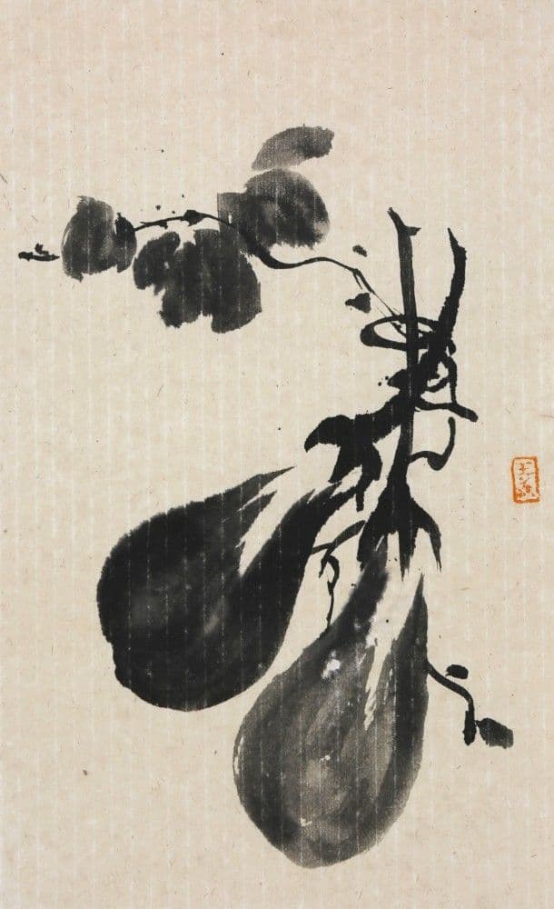 Ink Wash Eggplant